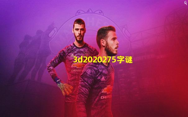 3d2020275字谜