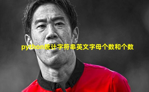 python统计字符串英文字母个数和个数